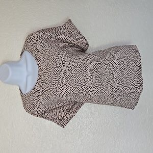 EXPRESS ANIMAL PRINT CASUAL BLOUSE SIZE SP